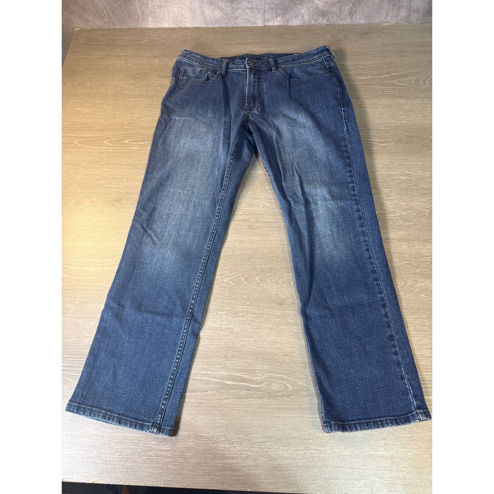 Buffalo David Bitton Jackson-X Straight Stretch Jeans Mens 34x30 Med Wash Blue